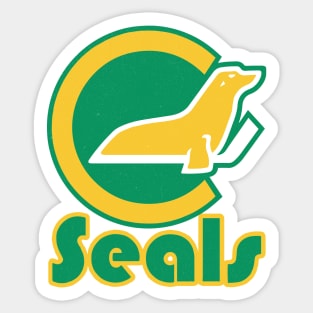 Defunct California Golden Seals Hockey Sticker